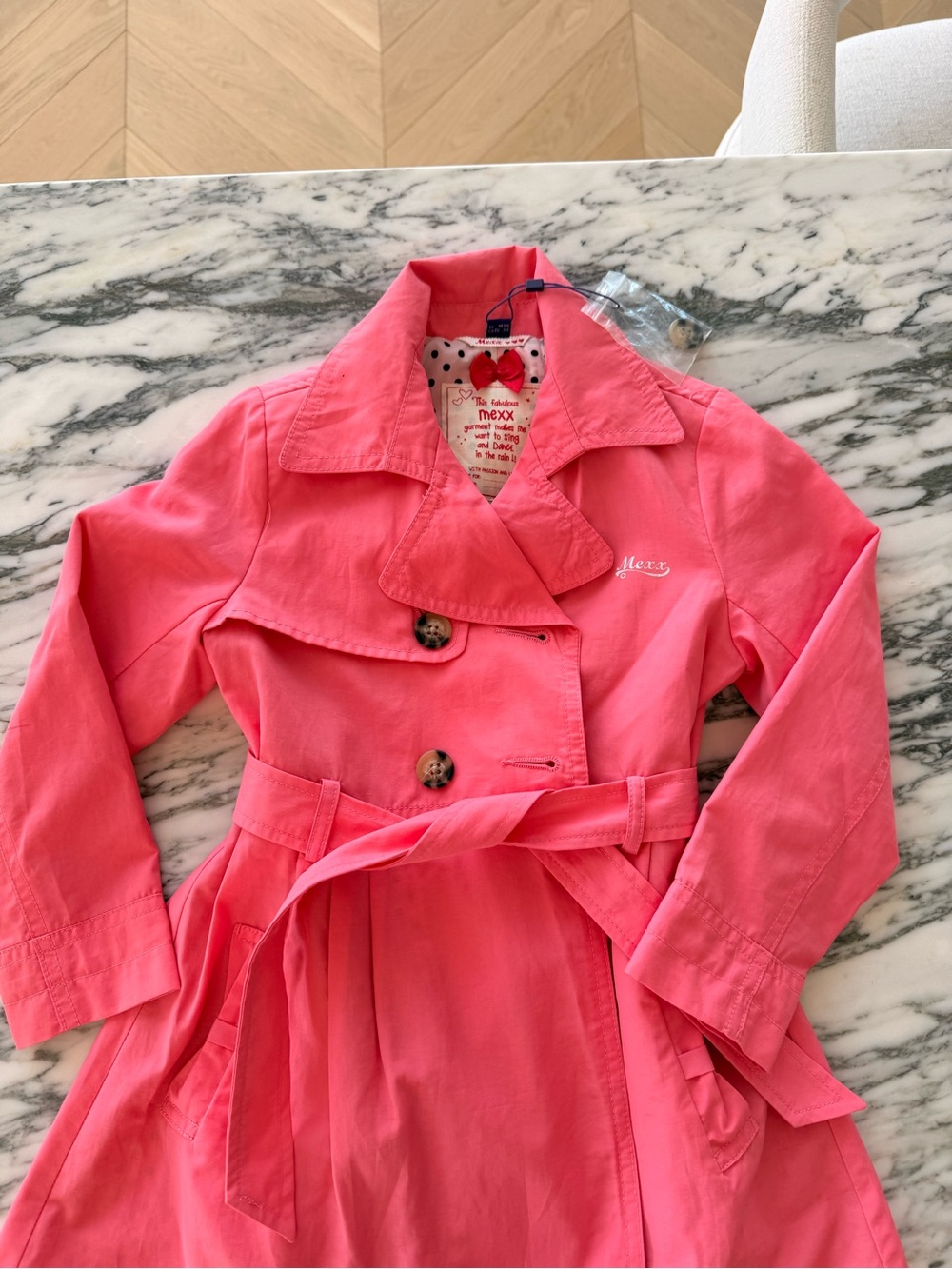 NEW Toddler/Girl’s Pink Trench Coat